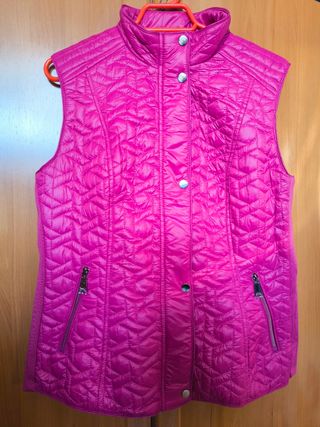 Chaleco fucsia mujer