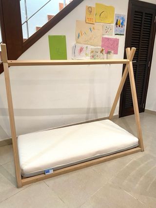 Cama tipi montessori con somier 70x140cm