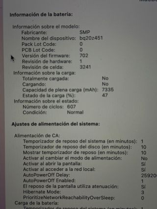 MAC BOOK PRO RETINA 15''  I74870HQ 16GB 500GB SSD 