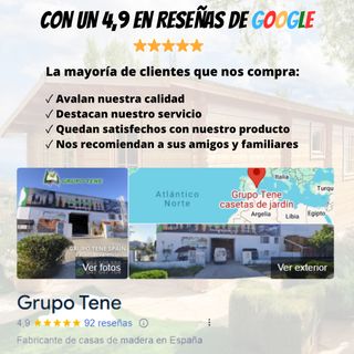 Casa prefabricada 575x300 cm, diáfana, moderna