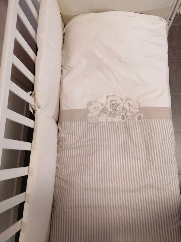 Fasciatoio/bagnetto e Lettino Erbesi Mirtillo