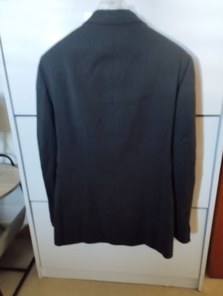 Traje de hombre gris oscuro talla L-52 