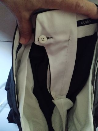 Traje de hombre gris oscuro talla L-52 