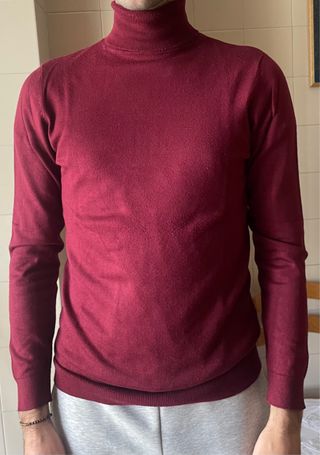 Jersey Cuello Alto Burdeos