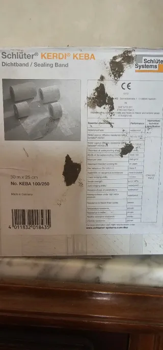Banda polietileno impermeabilización