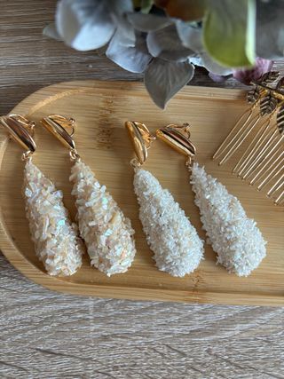 Pendientes flamenca o invitada hechos a mano