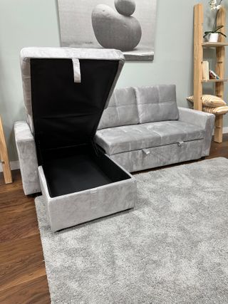 NUEVO SOFA  CAMA CON ARCON EN GRIS Y NEGRO