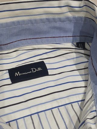 Massimo Dutti embroidered striped Shirt