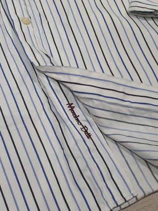 Massimo Dutti embroidered striped Shirt