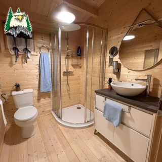 Casa prefabricada 22,5m2 con tabiques para baño