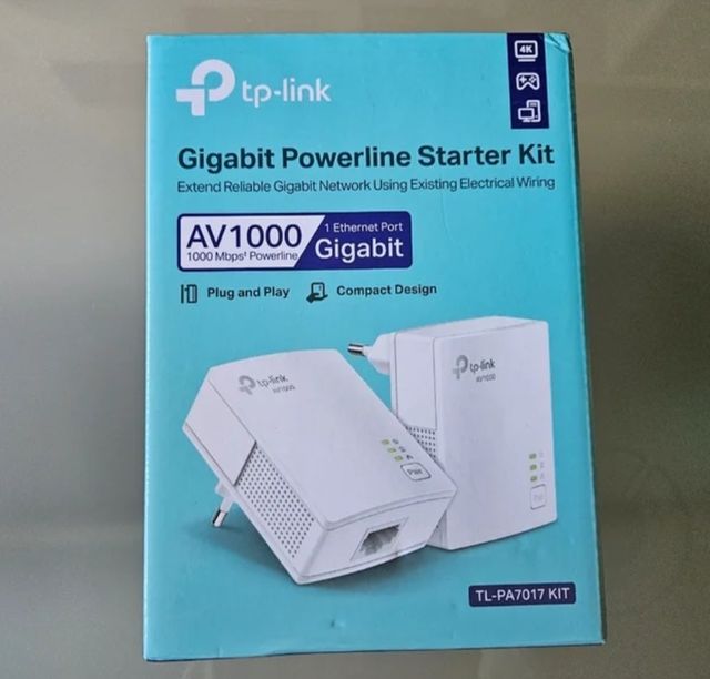 tp-link powerline starter kit AV 1000 gigabit