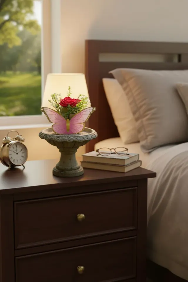 Rosas en caja mariposa