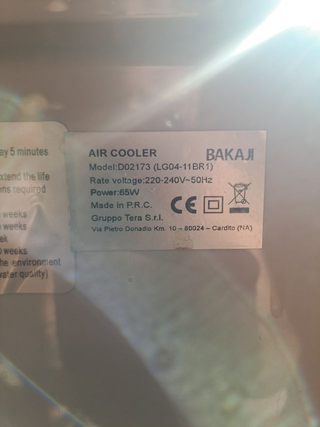 Raffrescatore ad acqua