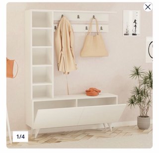 Mueble recibidor almacenaje perchero