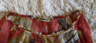 Blusa semitransparente de gasa de Andamio