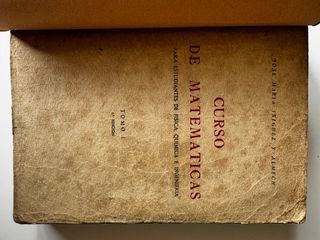Libro de 1954 Curso de Matemáticas para estudiante