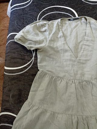 Vestido manga corta Zara