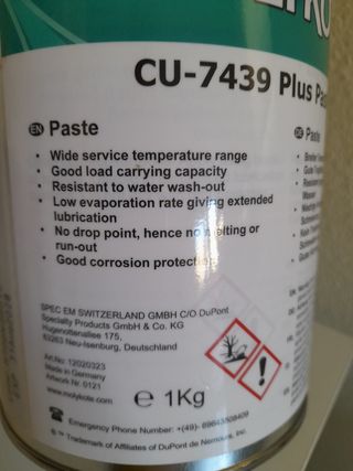 Grasa molykote CU-7439 plus