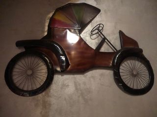 Adorno pared metalico coche antiguo