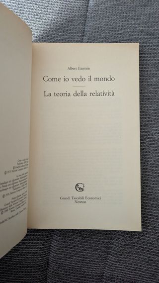 Come io Vedo il Mondo - Albert Einstein