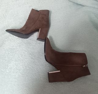 Botines en color tabaco