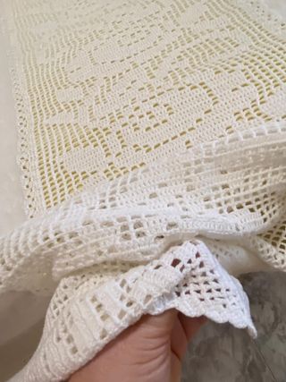 Colcha ganchillo hecha a mano