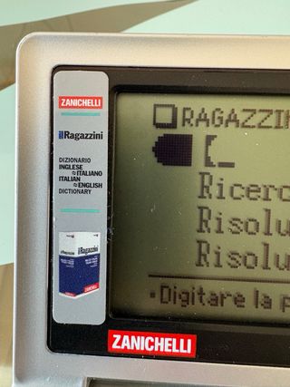 Sharp Zanichelli dizionario Ragazzini