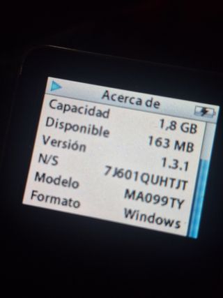 Ipod Nano 1 generación Modelo A1137.