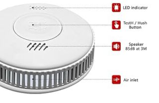 Alarma de Incendio con Detector de Humo