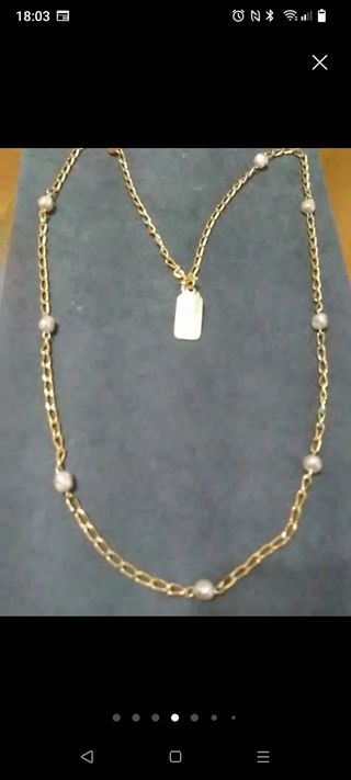 Cadenas chapadas en oro