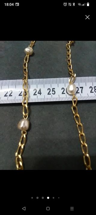 Cadenas chapadas en oro