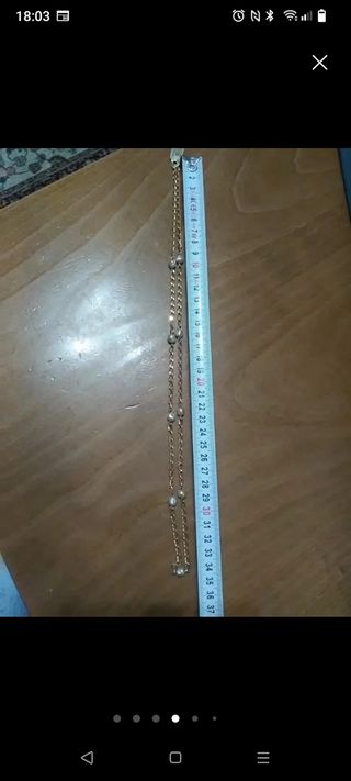 Cadenas chapadas en oro