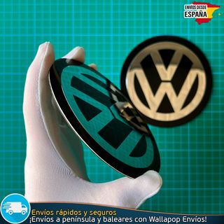 X2 Emblemas Metálicos Volkswagen 120mm Con Relieve