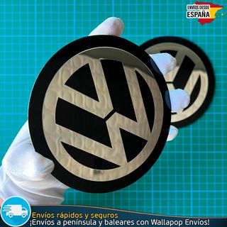 X2 Emblemas Metálicos Volkswagen 120mm Con Relieve