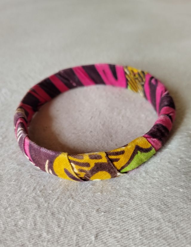 Bracciale african wax print 23,5 cm