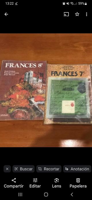 Libro francés EGB antiguo 