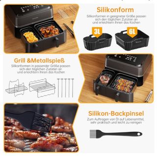 Juego de 9 piezas Airfryer