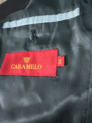 Traje, pantalón, color gris, CARAMELO 