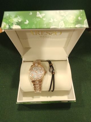 Reloj mujer muñeca y pulsera 