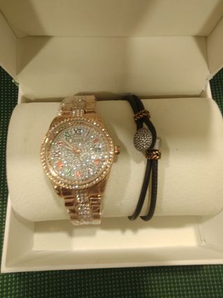 Reloj mujer muñeca y pulsera 