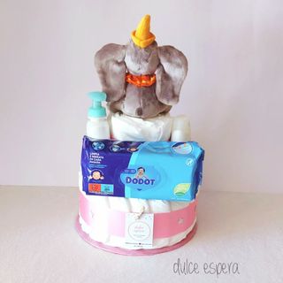 Tarta de pañales Disney