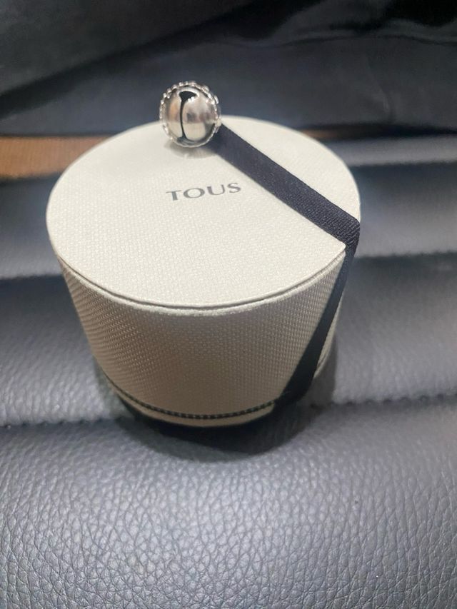 ANILLO DE TOUS EN ACERO Y AMATISTA