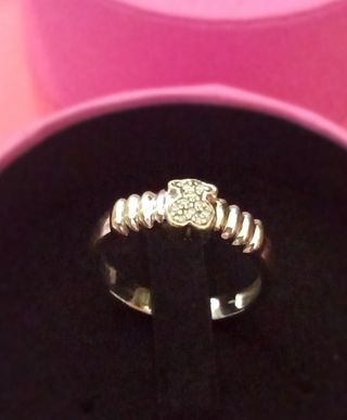 Anillo tous oro y diamantes