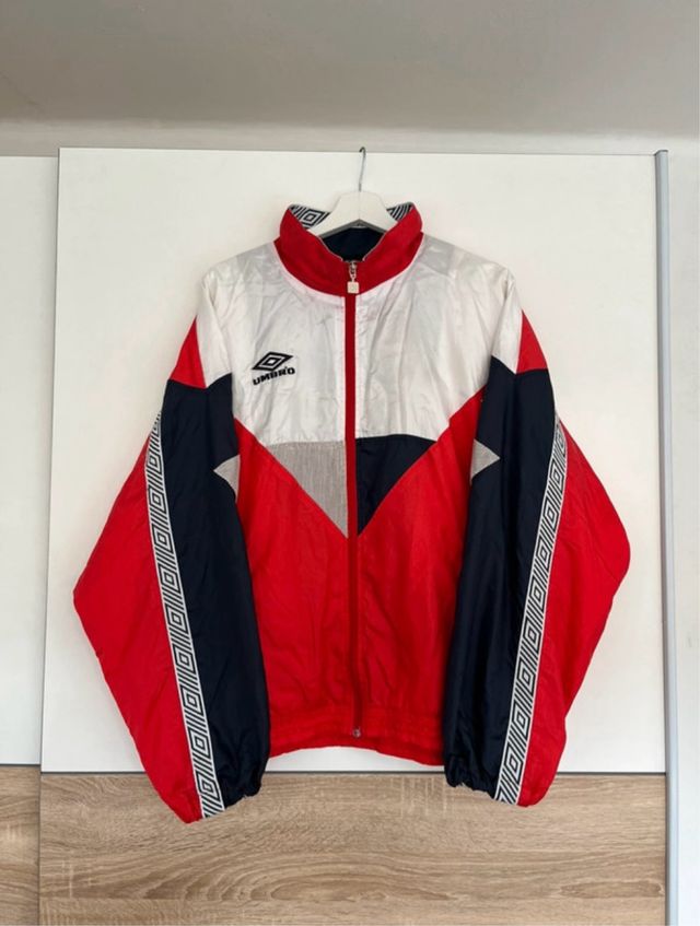 90s UMBRO Track Jacket Vintage Embroidered Y2K