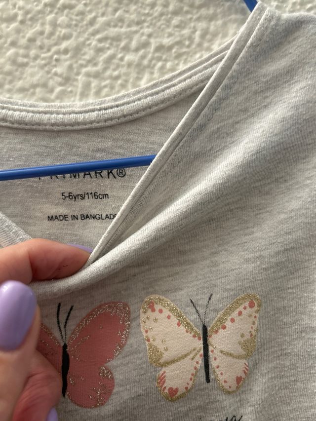 Pack 3 camisetas niña tallas 5/6