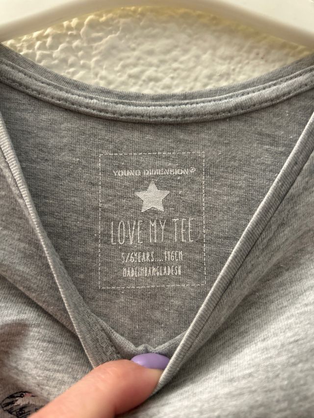 Pack 3 camisetas niña tallas 5/6