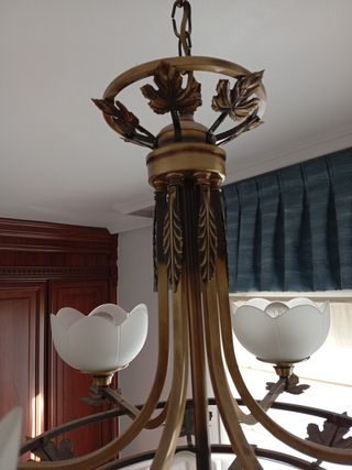 Lámpara techo laton