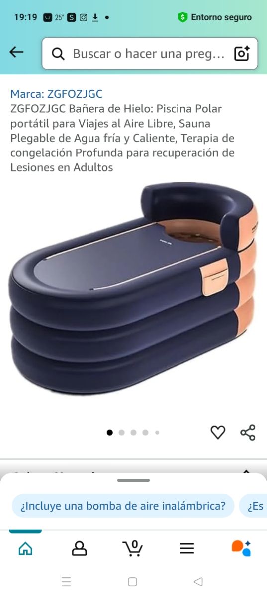 Bañera de hielo, piscina polar