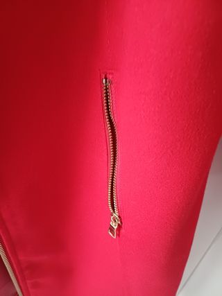 Chaquetón rojo de paño