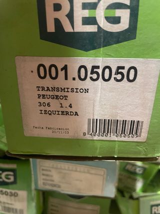 Palier transmisión Peugeot 306 1.4 izq